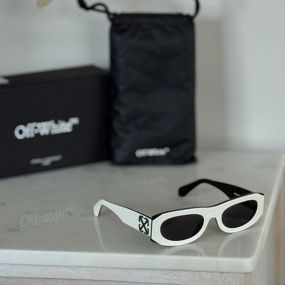 Off-White ORLANDO Women Sunglasses White Black Grey Oval OERI13O ORLANDO 0107 main image 10